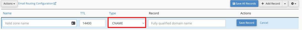 DNS records setting tutorial - Take the CNAME record setting as an example