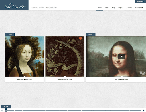 Curator WordPress theme for artist|YuanJhen blog
