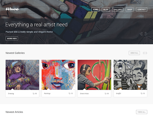Wave WordPress theme for artists|YuanJhen blog