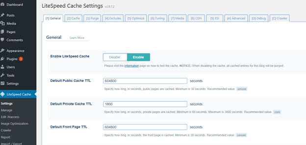 Configure LiteSpeed Cache in WordPress|Yuan Jhen blog