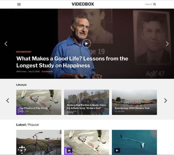 Videobox WordPress theme|YuanJhen blog