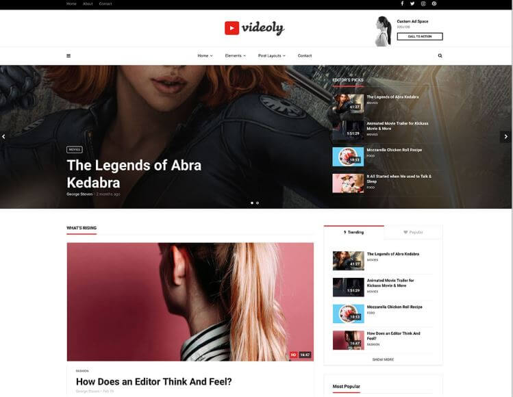 Videoly WordPress theme for Video|YuanJhen blog