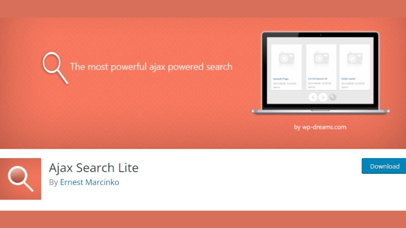 Ajax Search Lite is WordPress Search Plugin | YuanJhen blog