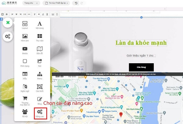 Hướng dẫn thiết kế web - Nhúng bản đồ chèn Google Map vào trang web